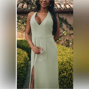 ShowMeYourMumu Rachel Maxi Dress - Moss Green thumbnail 3