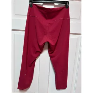 Lululemon Wunder Train High-Rise Crop 23" Magenta Smoke Size 14 thumbnail 5