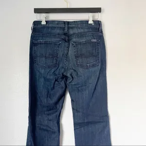 𝅺7 FOR ALL MANKIND Mid Rise Bootcut Dark Wash 28 thumbnail 4