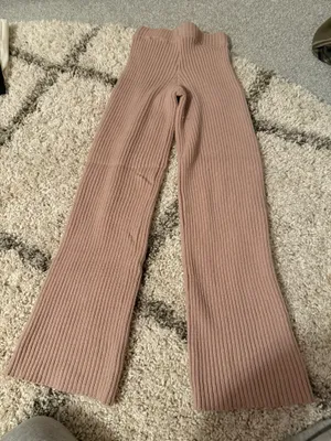 Sincerely Jules pink sweater flare pants thumbnail 1