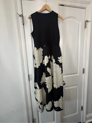 BTFBM sleeveless crewneck floral maxi dress thumbnail 2