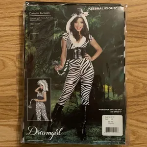 🎉Sale🎉 Sexy Zebra Costume Size Extra Small Black thumbnail 6