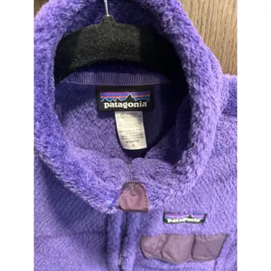 Patagonia Women's Re-tool‎ Fleece Vest Purple Full Zip Size Small EUC thumbnail 3