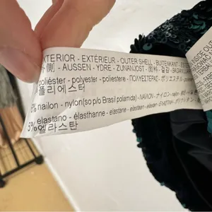 Zara Green Sequined Ruffled Sleeve Mini Dress Blogger Favorite XS Glam Party thumbnail 5