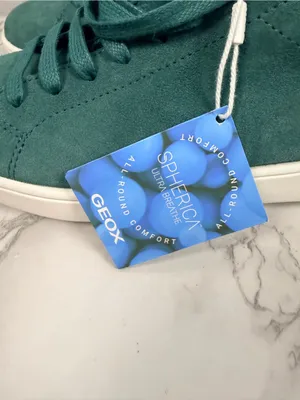 New Geox Spherica Ecub-1 Woman Low Top Sneakers in dark green/white size 7 thumbnail 4