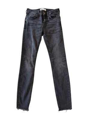 ZARA Black Gray Skinny Jeans Size EUR 36 / US 4 thumbnail 2