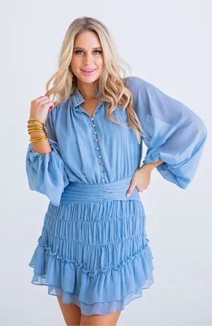 Karlie Blue Dress thumbnail 3