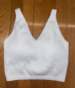 White Ribbed V thumbnail 1