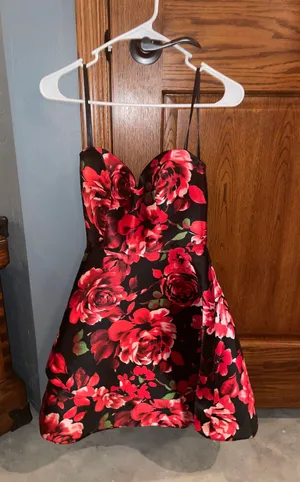 Rose Floral Homecoming Dress thumbnail 3