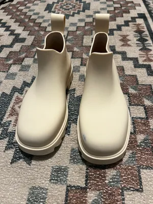 NEW Free People High Street Water Resistant Rain Boot (Women) 7M, PARCHMENT thumbnail 7