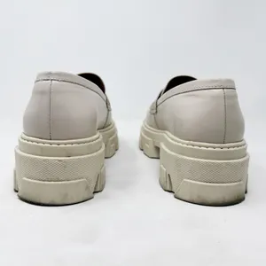 [Alohas] Cream Trailblazer Chunky Heel Penny Loafers Genuine Leather Sz 10 EU 40 thumbnail 6