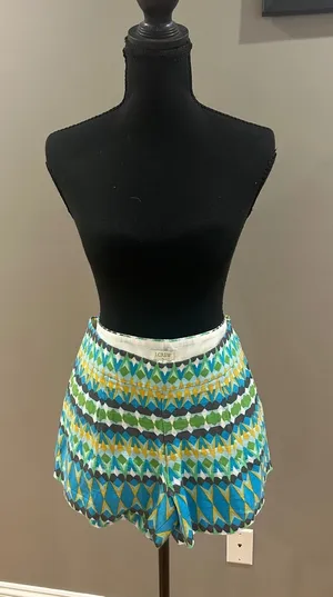 J.Crew Women's Size 2 Patterned Shorts thumbnail 1