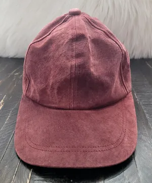 Genuine Leather Suede Hat Women's Adjustable Size thumbnail 1