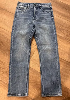 MOTHER Women's Straight Blue Jeans thumbnail 1