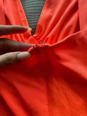 Neon Coral Ruched Cutout Mini Dress thumbnail 6