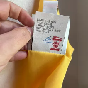 VTG Joseph Ribkoff Yellow Watercolor Midi Dress Sleeveless Art Print 12‎ thumbnail 9