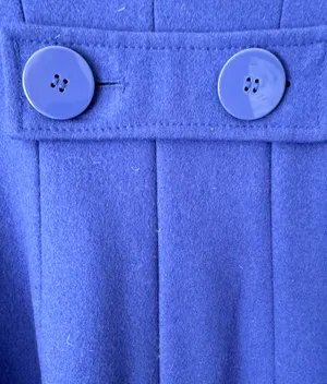 New York & Company Wool Blend Turtleneck/ Flap Collar Trench Style Coat, Size 6 thumbnail 3