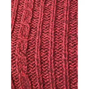 Vintage St Johns Bay Sweater Womens L Used Red Knit thumbnail 3