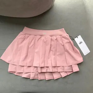 Alo Yoga Double Or Nothing Tennis Skirt Vintage Pink S thumbnail 2