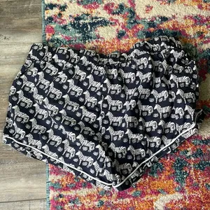 J. Crew Zebra 2 Piece Shorts Cotton Pajamas thumbnail 8
