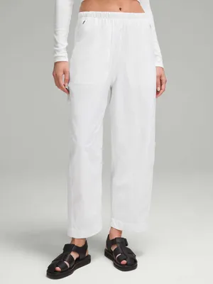 Lululemon Lightweight Mid-Rise Barrel-Leg Cropped Pant Color White thumbnail 2