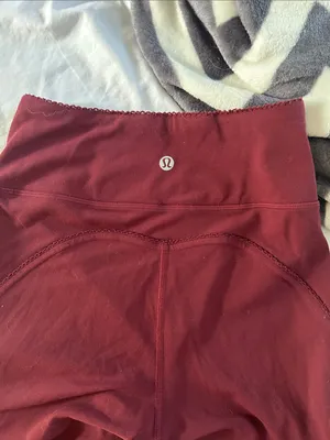 Cutest ❤️lululemon athletica Valentines Collection Women's Maroon Leggings thumbnail 2