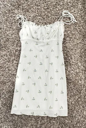 Princess Polly white floral mini dress thumbnail 2