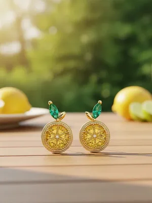 Lemon Drop Earrings Gold thumbnail 2