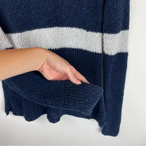 Lauren Ralph Lauren Linen Cotton Open Knit Stripe Sweater Western Sz Large thumbnail 10