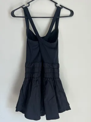 Free People Movement Athletic Romper Runsie Skort Black Sz Medium Black thumbnail 2