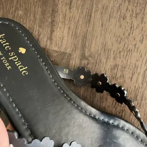 Kate Spade New York leather sandals size 8 black studded‎ thumbnail 2