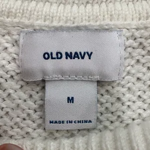 Old Navy Cream Knit Sweater Size M thumbnail 4