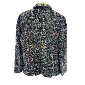 Vintage Gotcha Covered Tapestry Blazer‎ Jacket Geometric Print Button Front 90's thumbnail 6