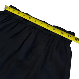Saks Fifth Avenue 100% Linen Black Tiered Pull On Skirt Coastal Resort Travel XS thumbnail 10