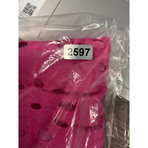 Allison New York Womens Eliana Eyelet Dress Hot Pink Button Front Medium thumbnail 8
