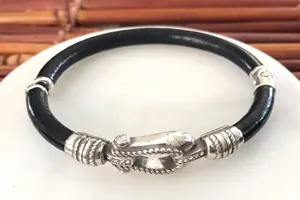 Brighton Elegant Silver and Black Bracelet Bangle thumbnail 1