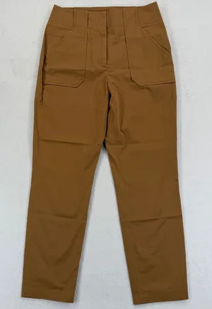 Veronica Beard Size 6 Brown‎ Pants High Rise Straight Leg Utility Pockets READ thumbnail 1