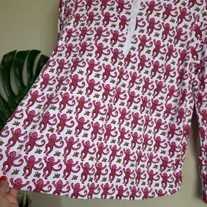 Roller Rabbit Women's Henley Monkey Print Pajama Top thumbnail 8