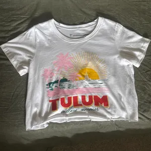 Prince Peter Tulum White Short Sleeve Cropped Graphic Tee thumbnail 2