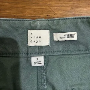 A New Day high waisted wide leg stretch pants Olive Green Coastal Size 2 thumbnail 3