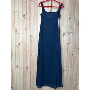 NWT Lulus Remarkable Arrival Navy Blue Sleeveless Maxi Dress Wedding Banquet XL thumbnail 6