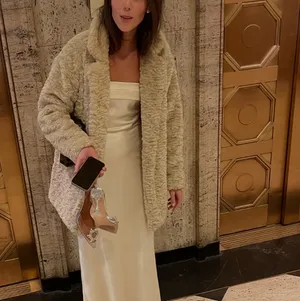Winter wedding wrap/ jacket for formal bride  thumbnail 7