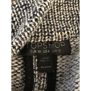 Topshop classic black/white tweed open front knit cardigan jacket Size 6 thumbnail 6