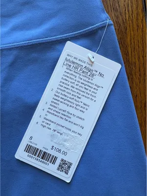 Lululemon Align No Line High Rise 28” Prep Blue Size 8 NWT thumbnail 4