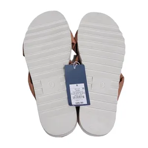 Universal Threads Warm Tan Dena Knotted Slip On Faux Leather Sandals Size 9 NWT thumbnail 9