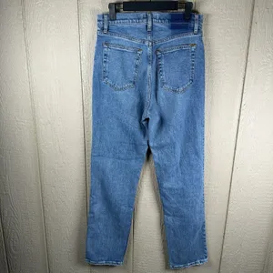 Abercrombie & Fitch Ankle Straight Ultra High Rise Jeans Size 29/8XL Medium Wash thumbnail 3