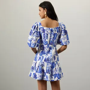 Farm Rio Garden Tiles Mini Dress thumbnail 7