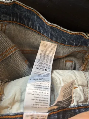 Levi's 501 High-Rise Straight Leg Jeans Buttonfly 24X30 Med Wash Cotton Stretch thumbnail 6