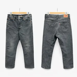 Levi’s Wedgie Straight Jeans Gray High Rise Button Fly 31 thumbnail 6