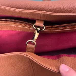 LENE Large Brown Leather and suede Hobo Bag/Shoulder Bag thumbnail 10